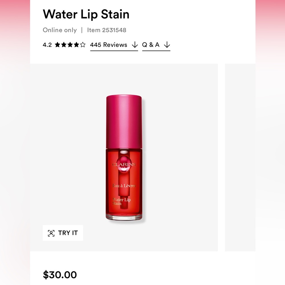 Clarins Lip Water Stain